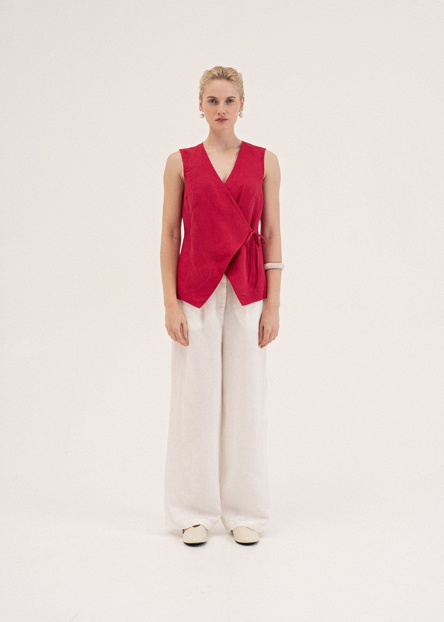 AmourLinen Linen dress Blanca sleeveless linen top Blanca sleeveless linen top