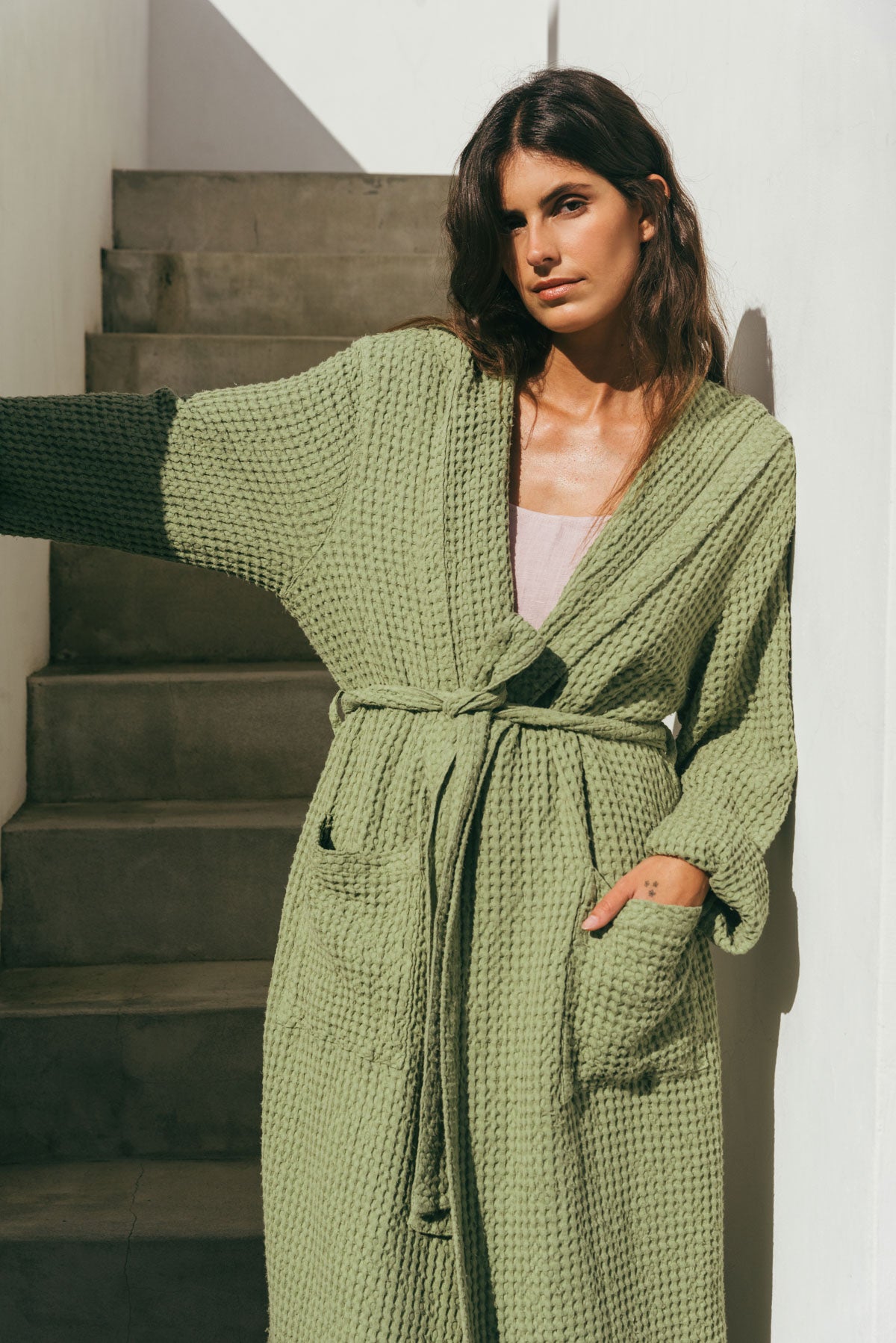 Women’s Waffle Bathrobe