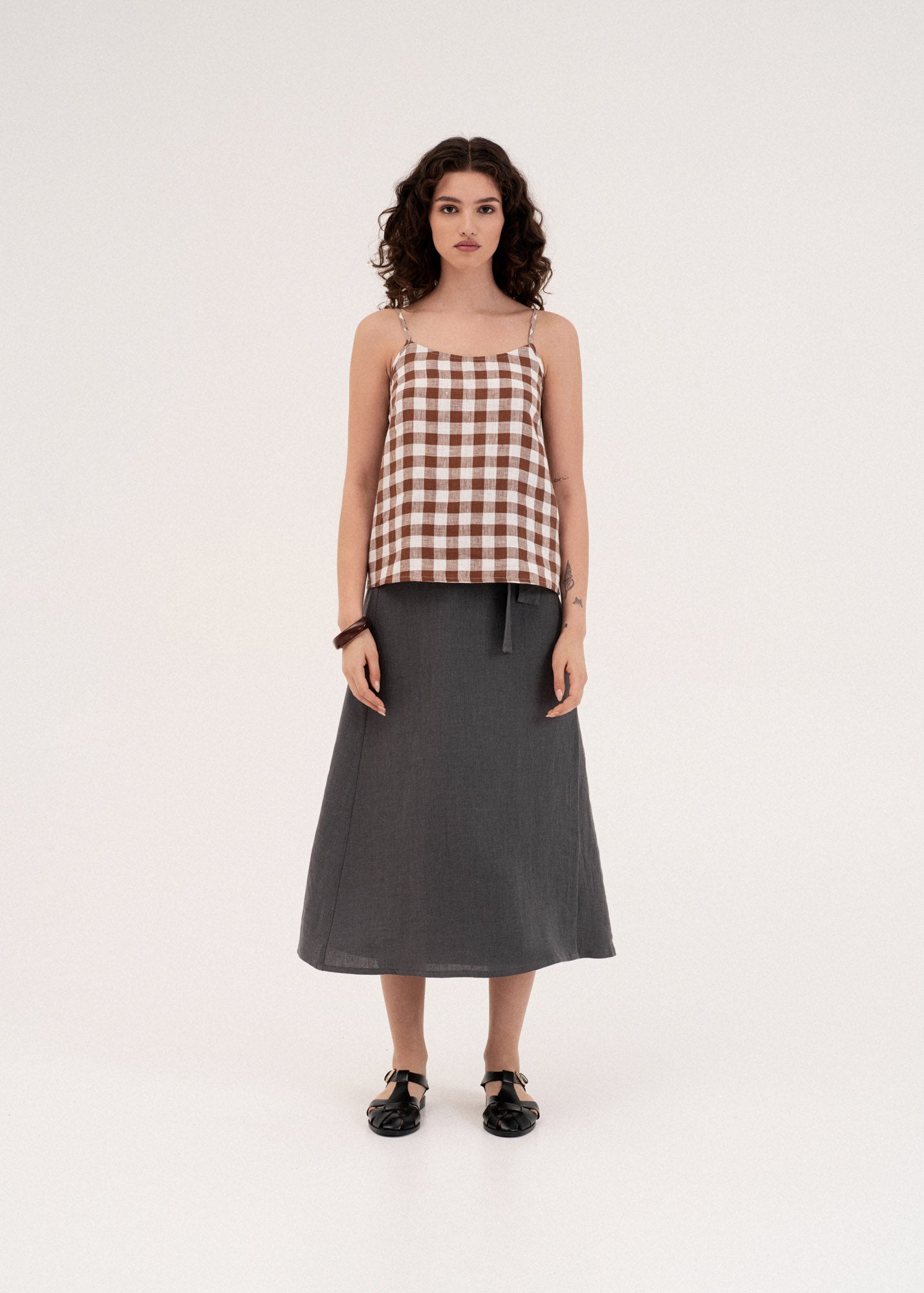 AmourLinen Linen tops Linen top Hilo Linen Top Without Sleves | AmourLinen | Linen Top Women