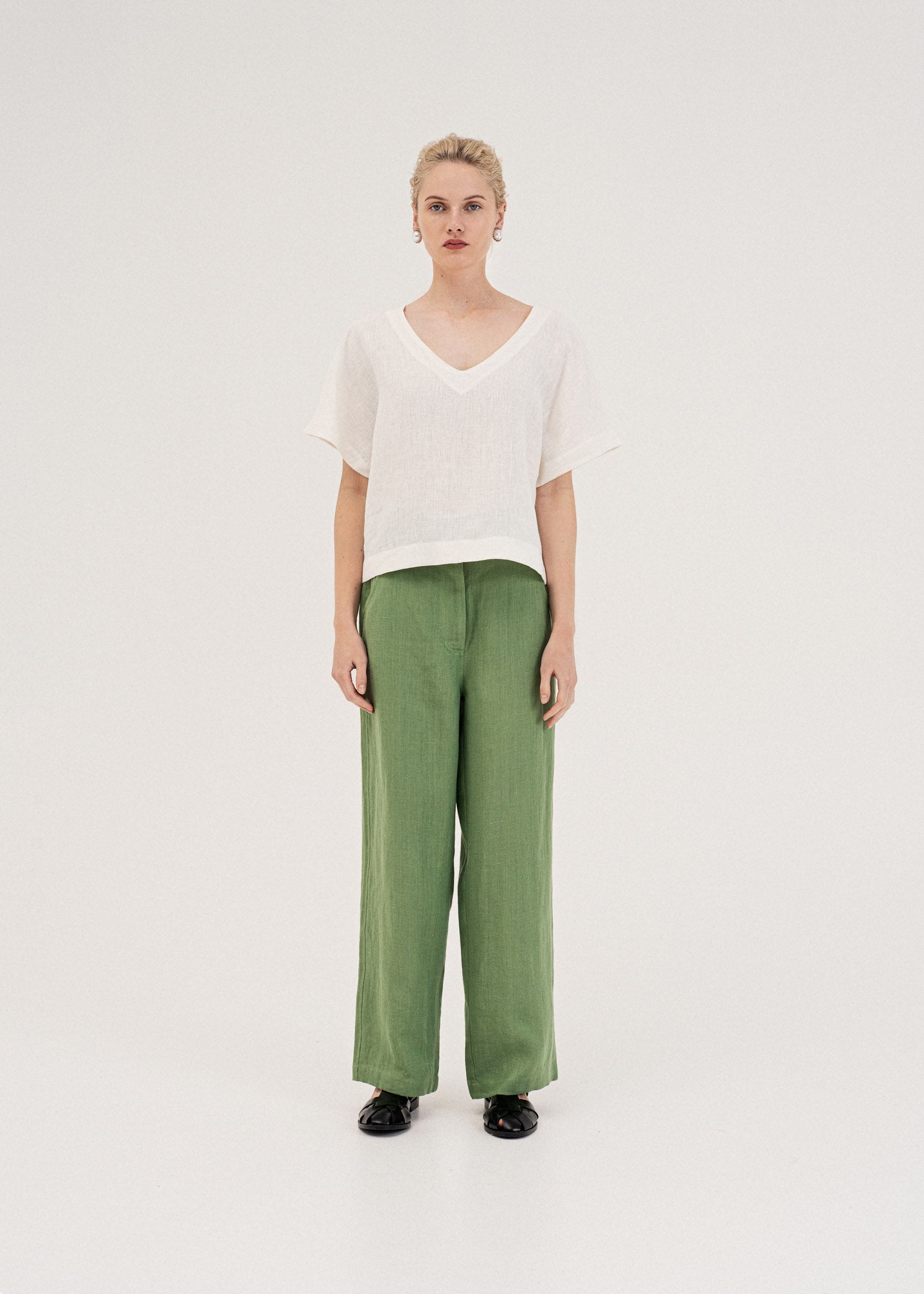 AmourLinen Linen dress Lily oversized linen top Lily oversized linen top